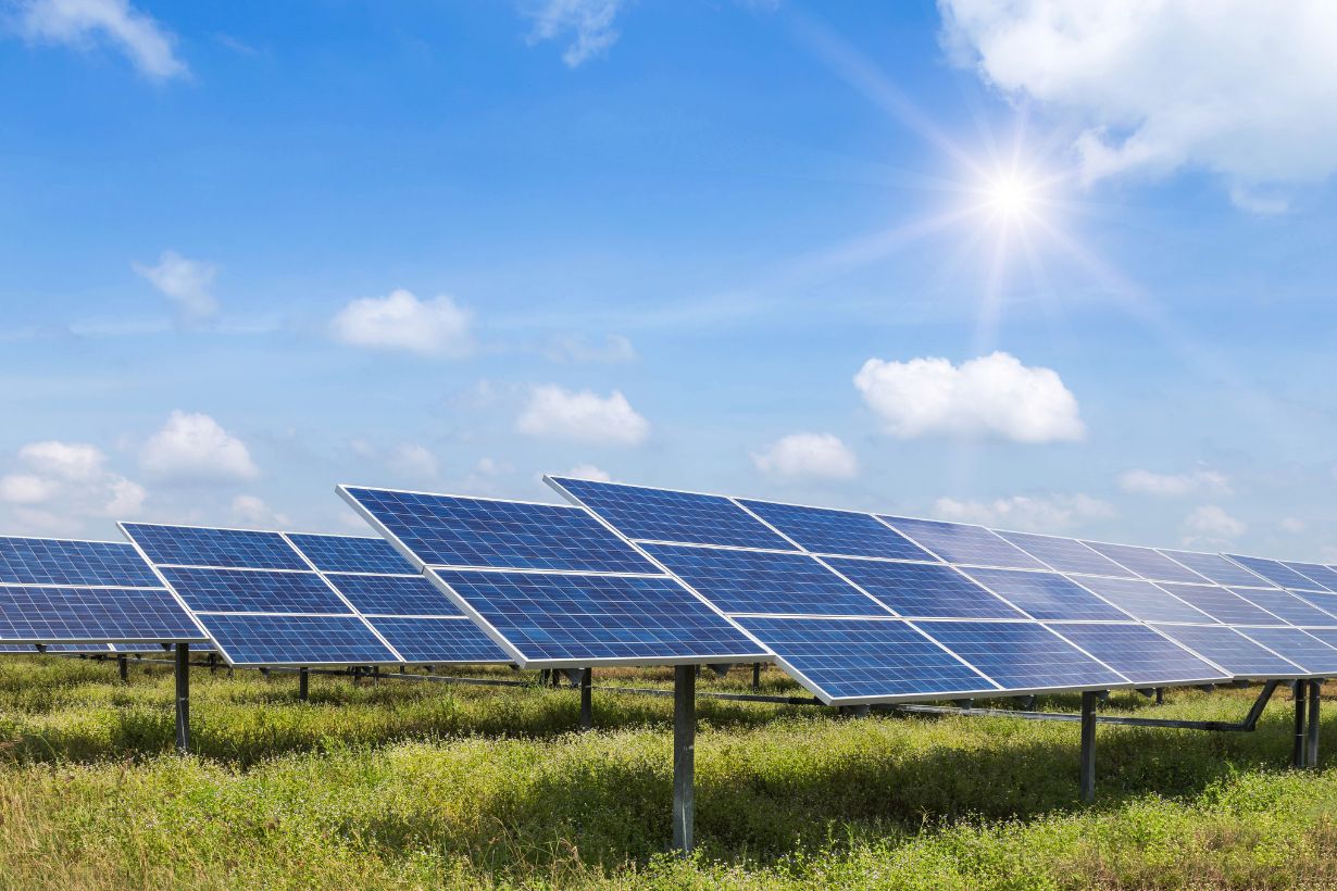 Ground mounted solar farm