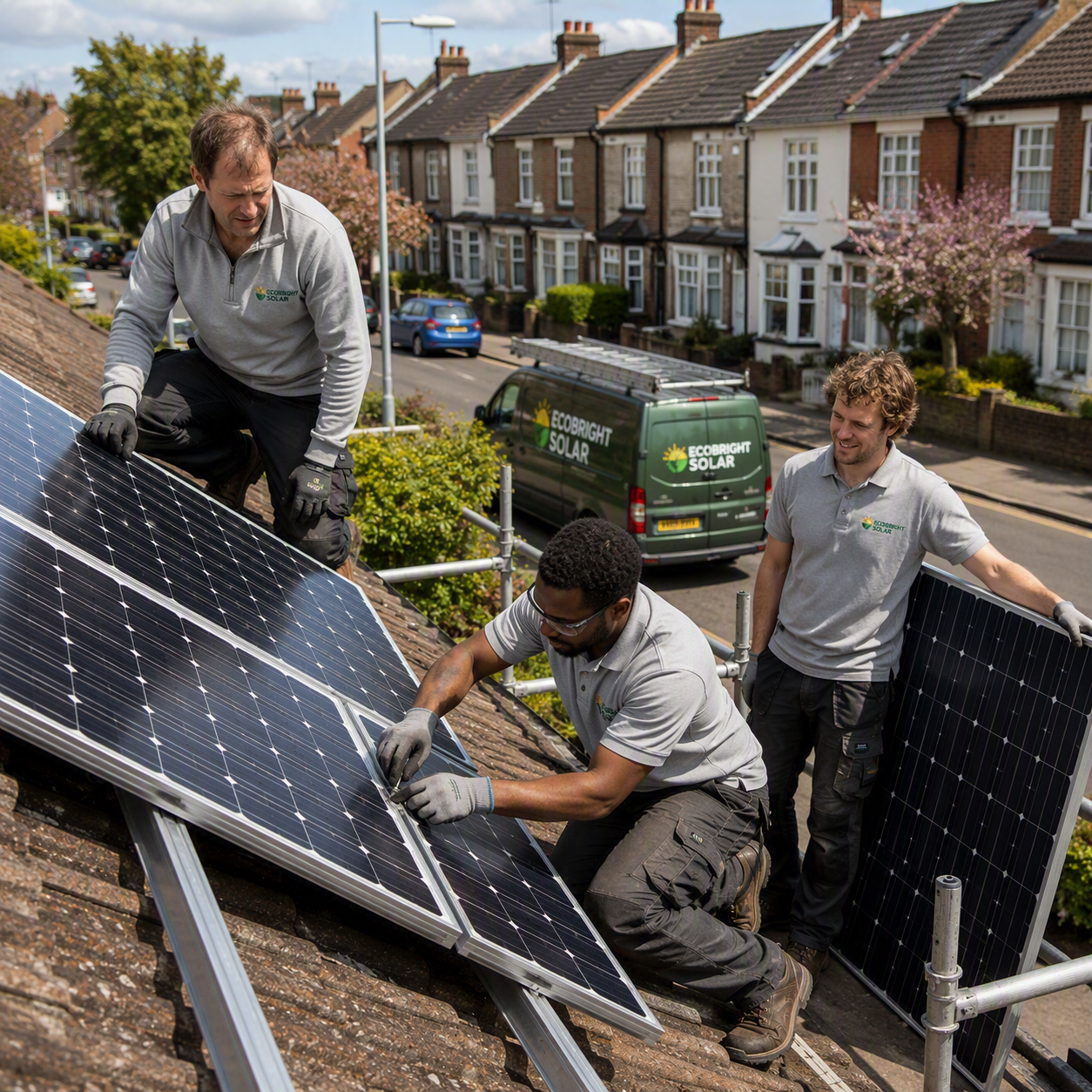 rooftop solar panel installation process
