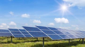 Ground mounted solar farm
